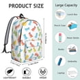 thumbnail image 5 of Dinosaur and Silhouette White Pattern Backpack for School, Cute School Bag with Adjustable Shoulder Straps and Padded Back, 15.7"x11.8"x5.5", 5 of 5