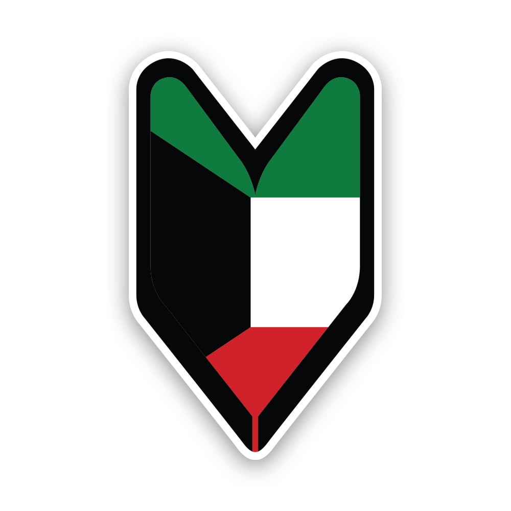 Kuwaiti Driver Badge Sticker Decal Self Adhesive Vinyl Weatherproof