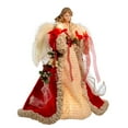 thumbnail image 3 of Kurt Adler UL 10-Light 16-Inch Red and Ivory Angel Treetop, 3 of 8