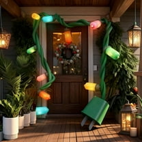 Christmas Decorations - 17Ft Giant Socket String Lights, 5 colors