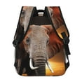 thumbnail image 4 of Disketp Elephant Sunset in Kenya Backpack for Men and Women - Lightweight Backpack Classical with Multi-pockets Casual Daypack for College Workplace Travel, 4 of 5
