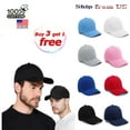 thumbnail image 2 of Cotton Baseball Cap Ball Dad Hat Plain Solid Washed Men Women Adjustable VC, 2 of 12