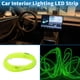 thumbnail image 3 of Cuerda de luz LED EL de 1m Unique Bargains, tira de luz brillante para decoración de automóviles, encendedor de cigarrillos (12v) verde fluorescente, 3 of 7