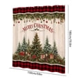 thumbnail image 3 of Dongrens Christmas Shower Curtain, Winter Xmas Tree Printed Waterproof Bath Curtain with Hooks for Bathroom Home Holiday Decor, 59x71 Inch, 3 of 6