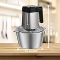 thumbnail image 5 of KIBVOE Electric Food Chopper Vegetable Seasoning Spices Processor 3L Applicable To Home Use Kitchen Restaurants, 5 of 9