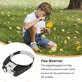 thumbnail image 1 of Ruzhgo ABS Acrylic Head-mounted Magnifier LED Lighting Replacement Reading Watchmaker On/Off Switch Battery Powered Reading Magnifying Glass Grey, 1 of 9