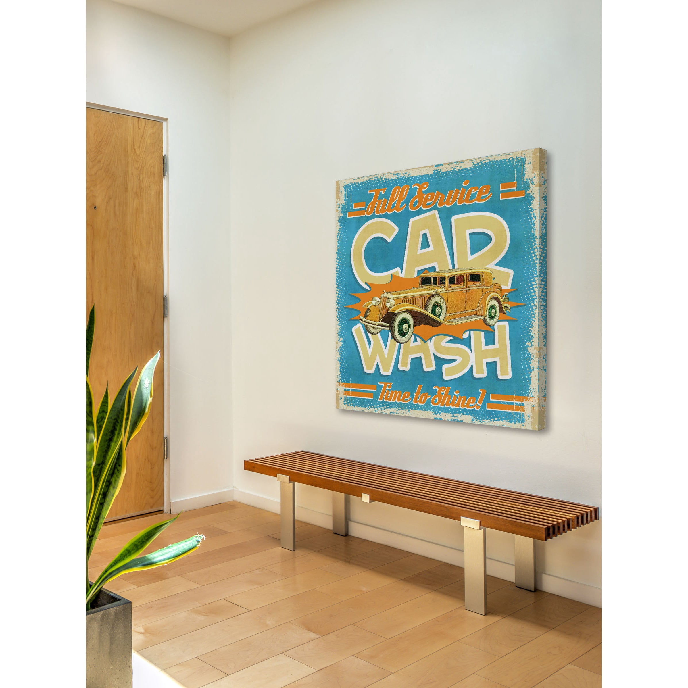 Marmont Hill "Full-Service Car Wash" Painting Print on Canvas