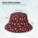 thumbnail image 3 of Balery Ladybugs and Red Hearts Sombreros para el sol para hombre y mujer, sombrero de pescador con UPF 50+, 3 of 6
