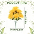 thumbnail image 3 of Weather Resistant Artificial Chrysanthemum, 6 Head Fake Memorial Flowers for Outdoor Cemetery Grave Decoration, 3 of 7