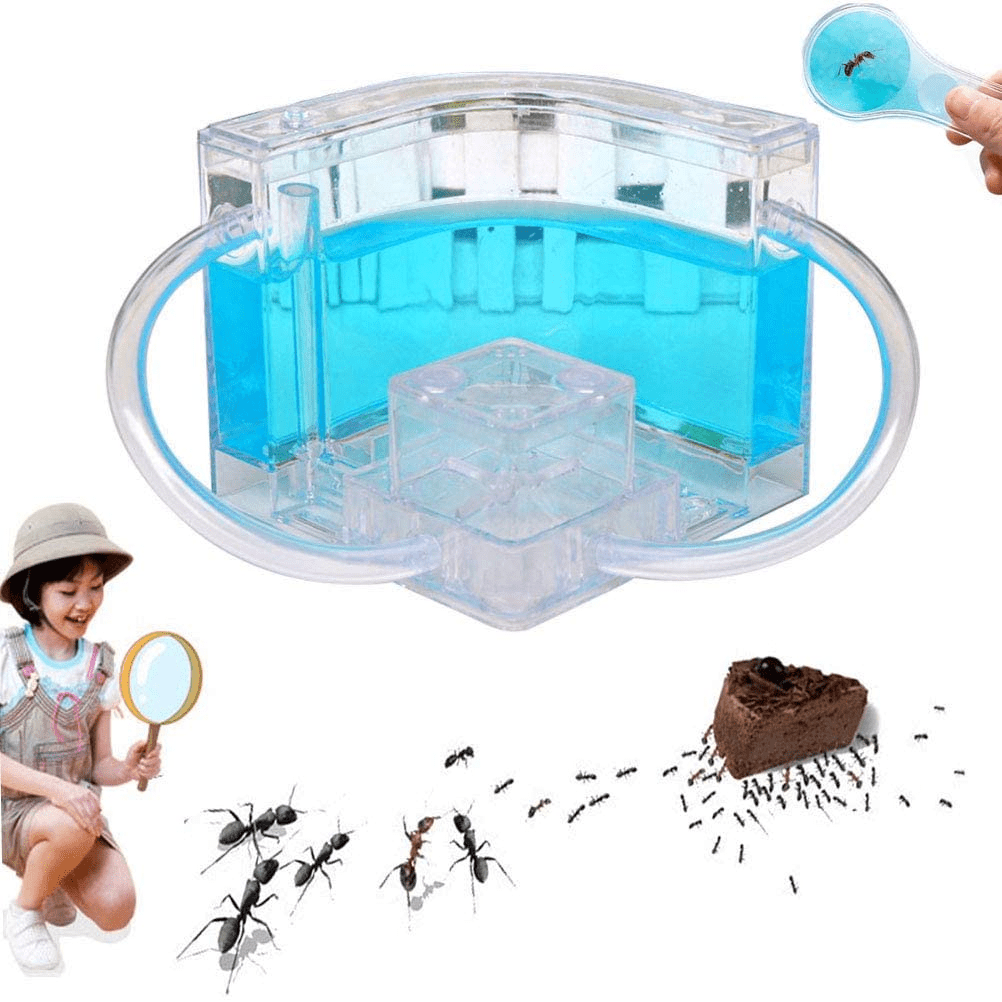 Ant Farm Castle with Tubes, Habitat Educational & Learning Science Kit Toy  for Kids – Permit Study of Ecosystem, Behavior of Ants Within The 3D Maze  