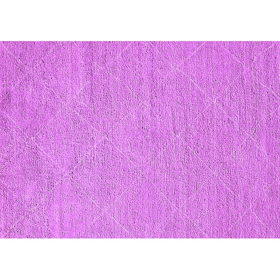 Ahgly Company Indoor Rectangle Solid Purple Modern Area Rugs, 7' x 9'
