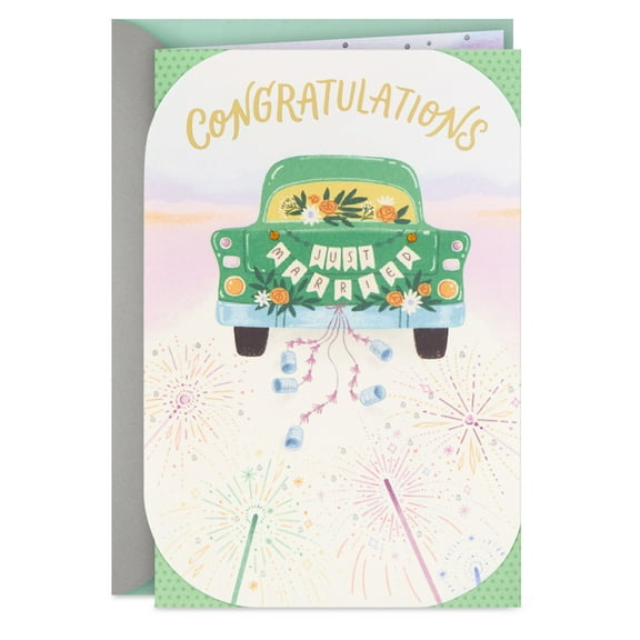 Hallmark Wedding Card (New Adventures and Happiness)