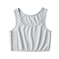 thumbnail image 1 of Minnieouse Chaleco corto para lesbianas, corsé de verano, ropa interior moldeadora de pecho, Tops ajustables, disfraz para hacer ejercicio, trabajo diario, Camisetas sin mangas Gris L Minnieouse AP011863-03, 1 of 6
