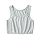 thumbnail image 1 of Minnieouse Chaleco envuelto para lesbianas, corsé, corpiño, transpirable, sin costuras, ropa interior moldeadora de pecho, Tops ajustables, informal para Camisetas sin mangas Gris L Minnieouse AP011863-03, 1 of 6