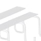 thumbnail image 3 of Iron Kitchen Utensil Holder Double Row Hook Spoon Shovel Rack Shelf for Restaurant White, 3 of 4