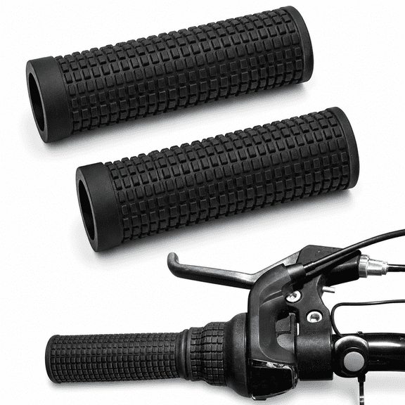 1 Pair MTB Bike Short Handlebar Grips 20x74mm/0.78x2.91inch, Non-Slip Locking Grip, Twist Shift Compatible for Mountain Bikes & Downhill - Bicycle Accessories