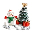 thumbnail image 4 of Pequeña y linda estatua navideña, figura de resina para árbol de Navidad, vitrina, estantería para casa, adorno para árbol de Navidad, esculturas para muñeco de nieve, 4 of 8