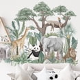 thumbnail image 4 of Pegatinas de Pared JAMW Animales de la Selva Tropical Decoración de Arte, 4 of 5