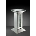 thumbnail image 2 of ACME Nysa Pedestal Stand in Mirrored & Faux Crystals, 2 of 3