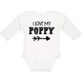 thumbnail image 3 of Inktastic I Love My Poppy with Arrow Boys or Girls Long Sleeve Baby Bodysuit, 3 of 5