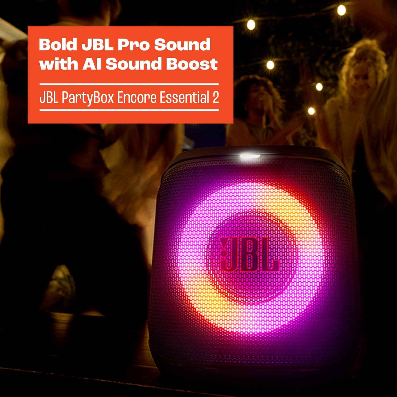 JBL, PartyBox Encore Essential 2 Party Speaker, Black, Refurbished