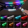thumbnail image 3 of Tira De Luz LED Para Coche DRL Universal Flexible Que Fluye RGB Diurna Multi Color Señal De Giro Luces Para Faros Delanteros, 3 of 4