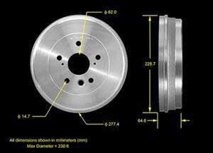 Bendix PDR0782 Premium Brake Drum