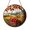 Acrylic 3.5 Inch, variant on Apples and Pears Harvest Scene Stained Glass Style Window Hanging Suncatcher, Classic Autumn Decor Gift