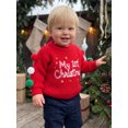 thumbnail image 5 of Cjfdfy TNewborn Baby Boy Girl Christmas Sweater My 1St Christmas Embroidery Long Sleeve Knitted Pullover With Colorful Fur Balls Cute Christmas Party Holiday Sweater Outfit 0-1Y, 5 of 9