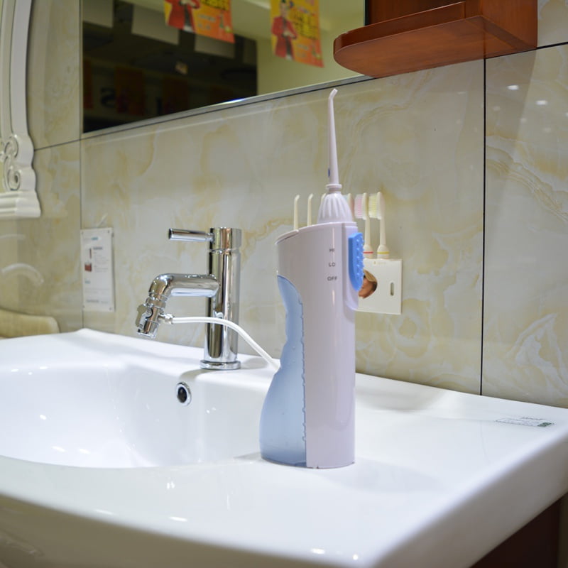 Cordless Water Flosser Teeth Cleaner, Rotatable Portable Dental Oral Irrigator for Travel and Home, Power By Battery(Not Included)