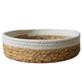 thumbnail image 1 of Cesta de almacenamiento circular, caja de almacenamiento tejida de paja para artículos diversos de escritorio, 1 of 5