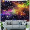 thumbnail image 4 of Nawypu Outer Space Tapestry Wall Hanging, Universe Nebula Galaxy with Rainbow Colors Aesthetic Tapestries Poster Art for Home Decorations Dorm Decor Living Room Bedroom, Trippy Planets Wall Carpet, 4 of 6