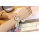 thumbnail image 4 of Reloj informal hecho a mano con correa de cuero y pulsera de sándalo rojo de haya y arce, 4 of 5
