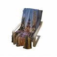 thumbnail image 4 of City Soft Flannel Fleece Throw Blanket, Guiyang China Skyline at Jiaxiu Pavillion on the Nanjing River Cityscape at Dusk, Cozy Plush for Indoor and Outdoor Use, 50" x 60", Multicolor, by Ambesonne, 4 of 6