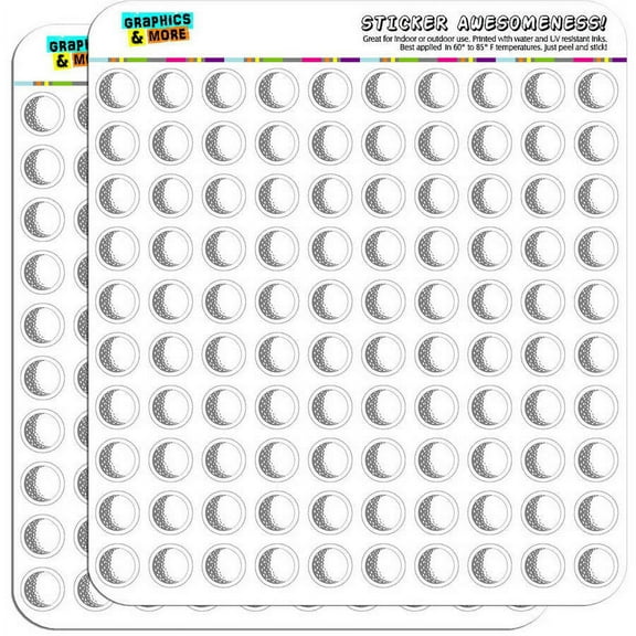 Golf Ball Golfing Golfer 200 1/2" (0.5") Planner Calendar Scrapbooking Crafting Stickers