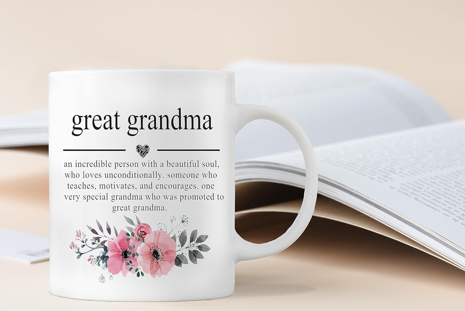 Faithful Prints Tazza Da 325ml – I'm The Great Grandma (Regalo Per Futura Bisnonna)