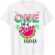 One In A Melon Mom Outfit Birthday Matching Group Summer T-Shirt