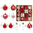 thumbnail image 1 of Daeful 44pcs Party Decor Tree Christmas Ball DIY Decoration Balls Holiday Artificial PVC Red And White, 1 of 8