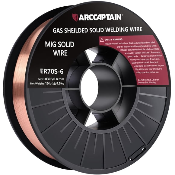Alambre de soldadura Mig ARCCAPTAIN ER70S-6 0.030 4.5 kg/10 libras