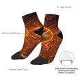thumbnail image 6 of Fuzoiu Tennis Racket In Fire Print Adult Socks, Crew Moisture-wicking Socks, Unisex Cushion Crew Socks,Casual Sports Ankle Socks, 6 of 7