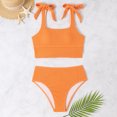 thumbnail image 2 of $15 & Under UTSJKR Women's High Waisted Bikini Sets Adjustable Strap Square Neck Swimsuits Modest Cheeky 2 Piece Bathing Suits Orange M, 2 of 4