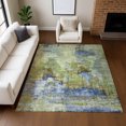 thumbnail image 6 of Addison Rugs Mayfield Premium Machine Washable Transitional Abstract Green Rectangle Rug, 3' x 5', 6 of 6