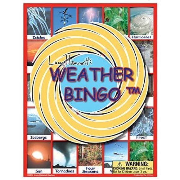 Juego de aprendizaje Weather Bingo, juegos de Lucy Hammett con cartas