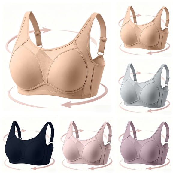 Women's Full Support Underwire Sports Bra Full Coverage Coolcomfort T Shirt Unlined Bra Womens Mesh Push Up Bras Everyday Bra