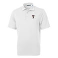 thumbnail image 2 of Men's Cutter & Buck  White Texas Tech Red Raiders Alumni Logo Virtue Eco Pique Recycled Polo, 2 of 3