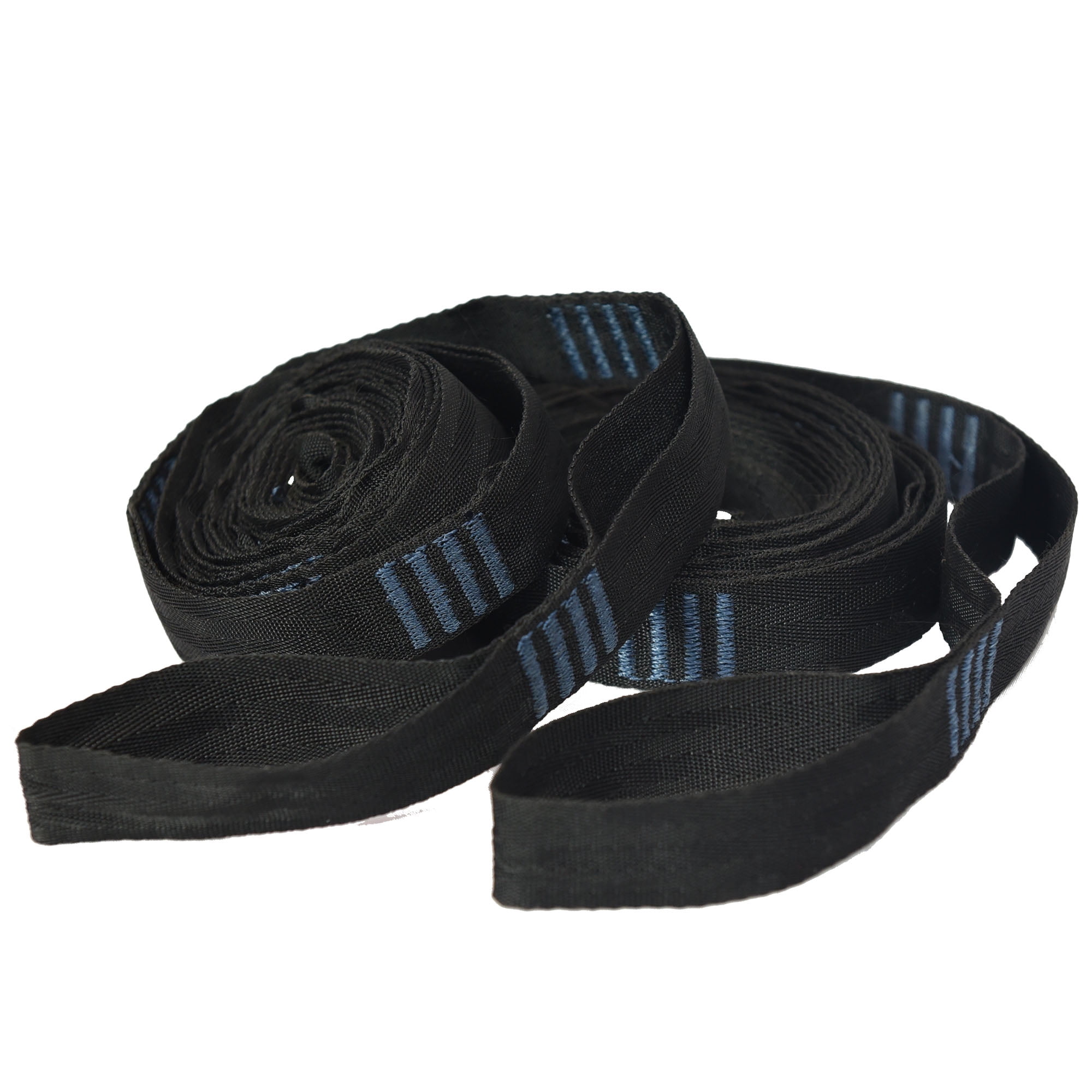 (2 pack) Equip Adjustable Outdoor Black Polyester Hammock Tree Straps