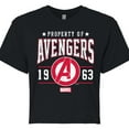 thumbnail image 3 of Marvel The Avengers - Property Of - Juniors Cropped Graphic T-Shirt, 3 of 5