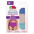 thumbnail image 2 of Pantaleta Fruit of the Loom para dama, Colección 360⁰ Stretch Comfort Cotton, Multicolor Talla 7, 3 Piezas, 2 of 4