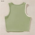thumbnail image 3 of Tiijoy Girls Ribbed Tank Top Stretch Seamless Sports Bra Sleeveless Crop Tops, Sizes 16-17, 3 of 6