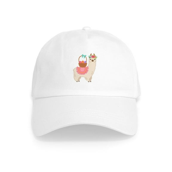 CafePress - EASTER ALPACHA - Adjustable 100% Brushed Unisex Casual Cotton Baseball Cap, Beige, 1